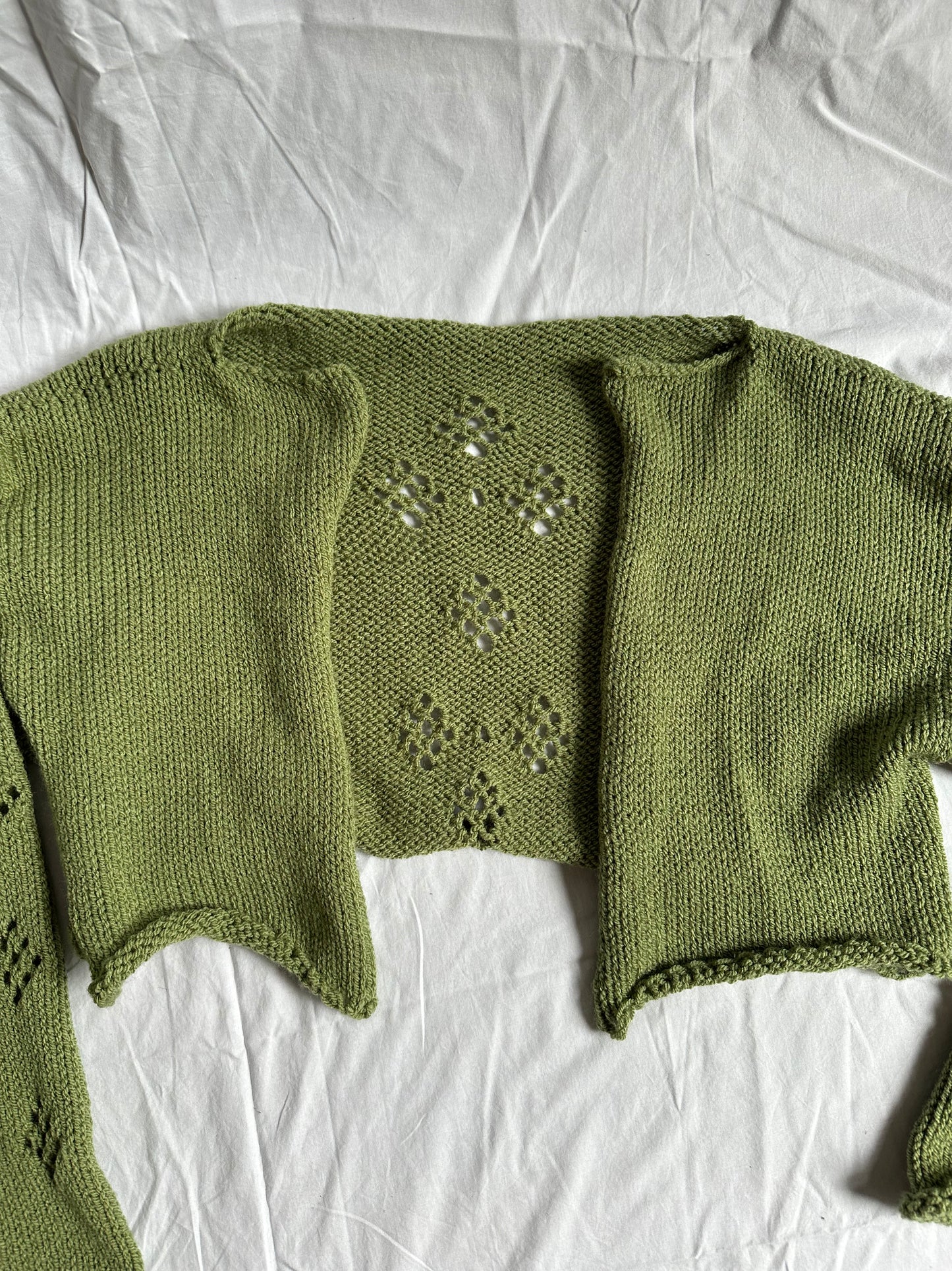 Green Knit Cardigan
