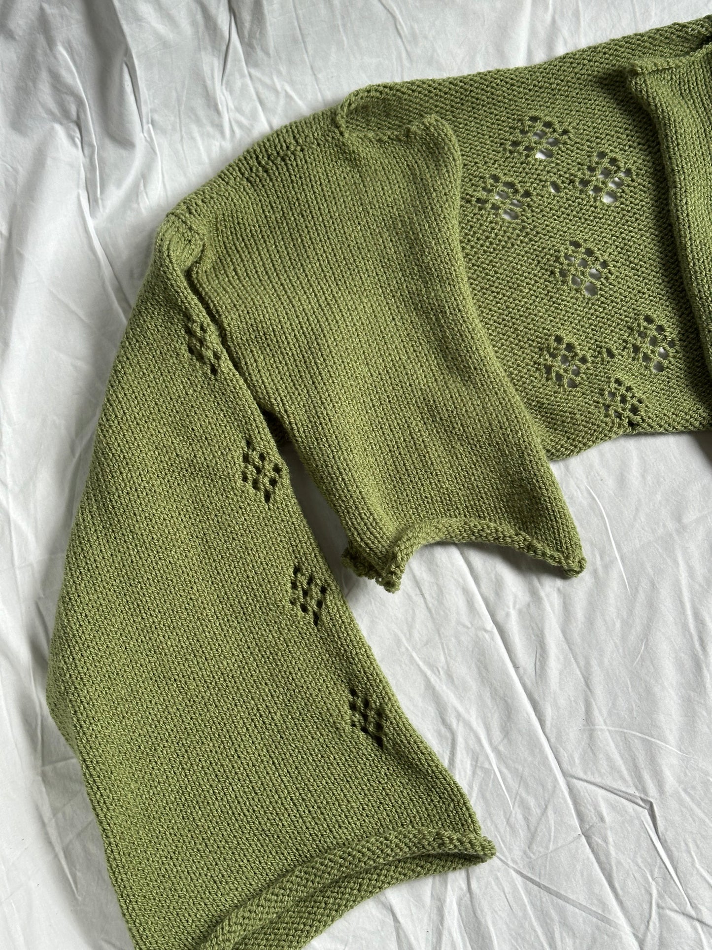 Green Knit Cardigan