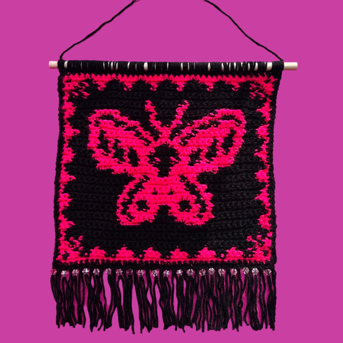 Dark Butterfly Tapestry