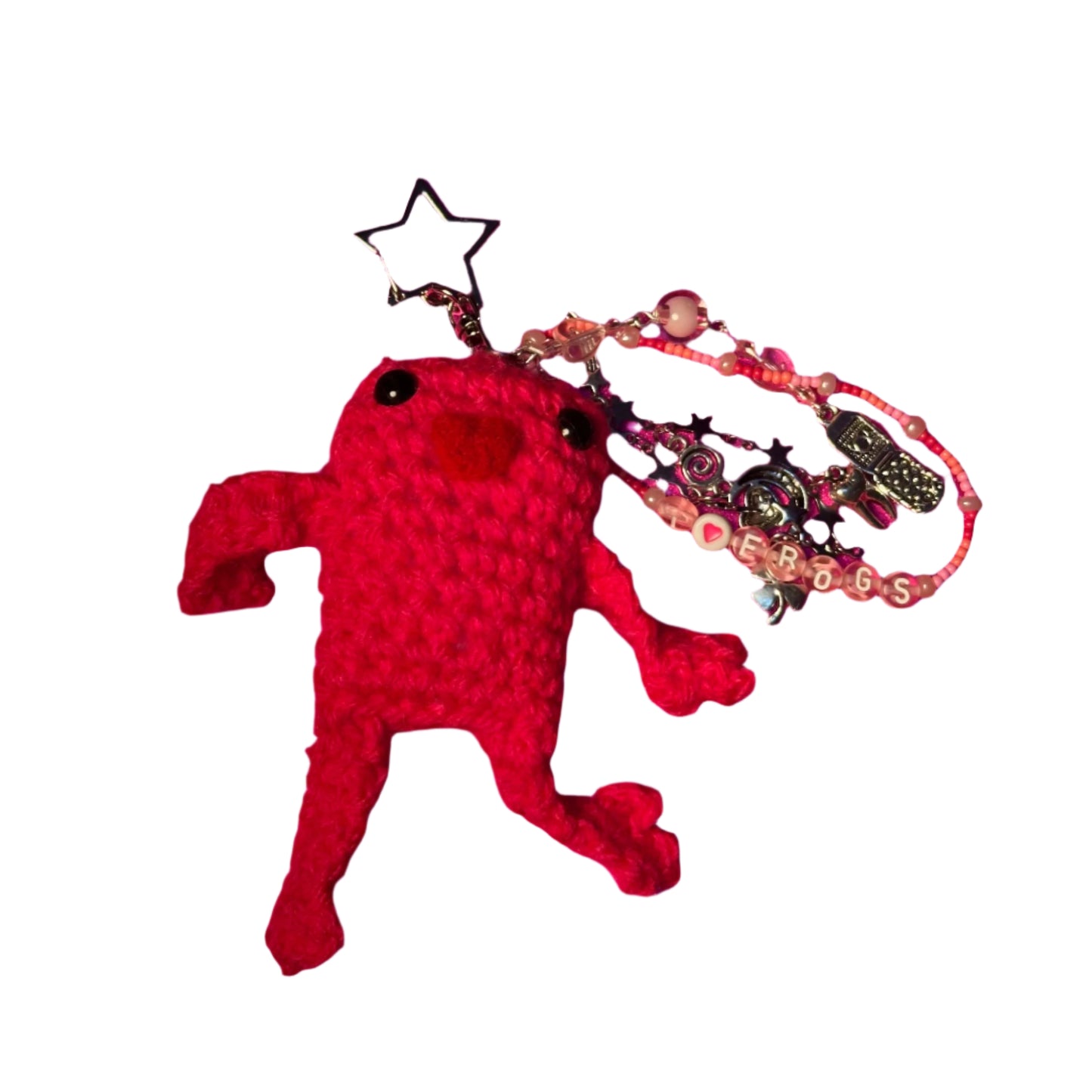 I Love Frogs Keychain
