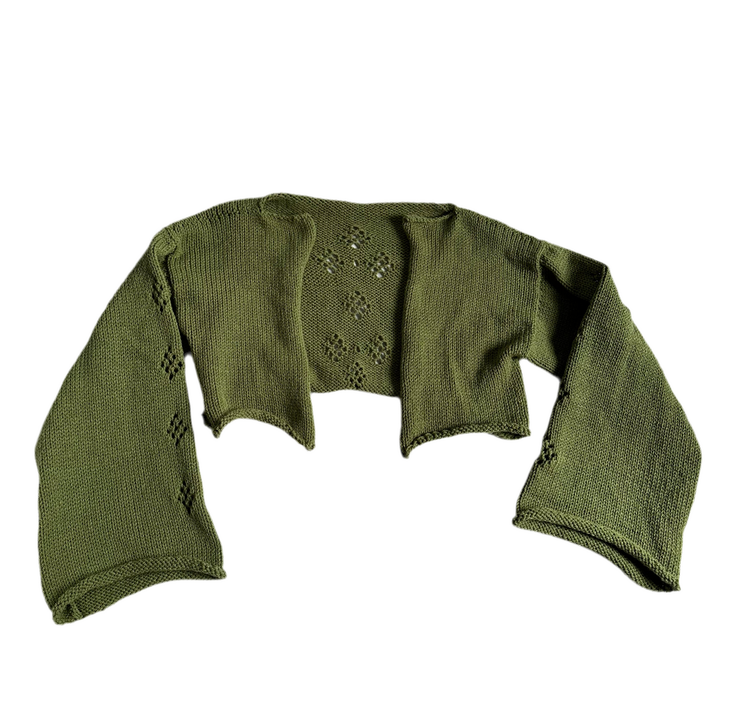 Green Knit Cardigan