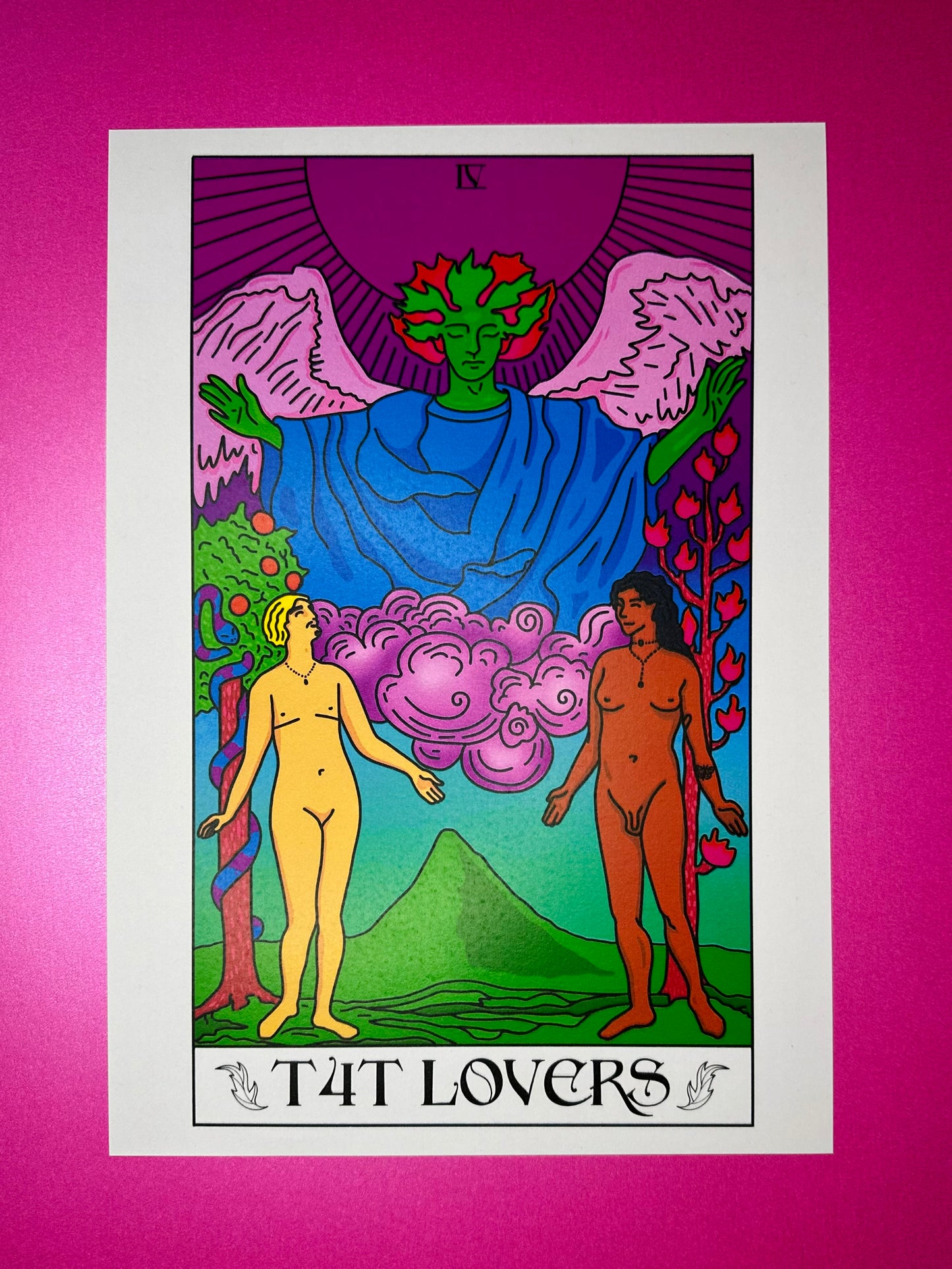 'T4T Lovers' Tarot Print