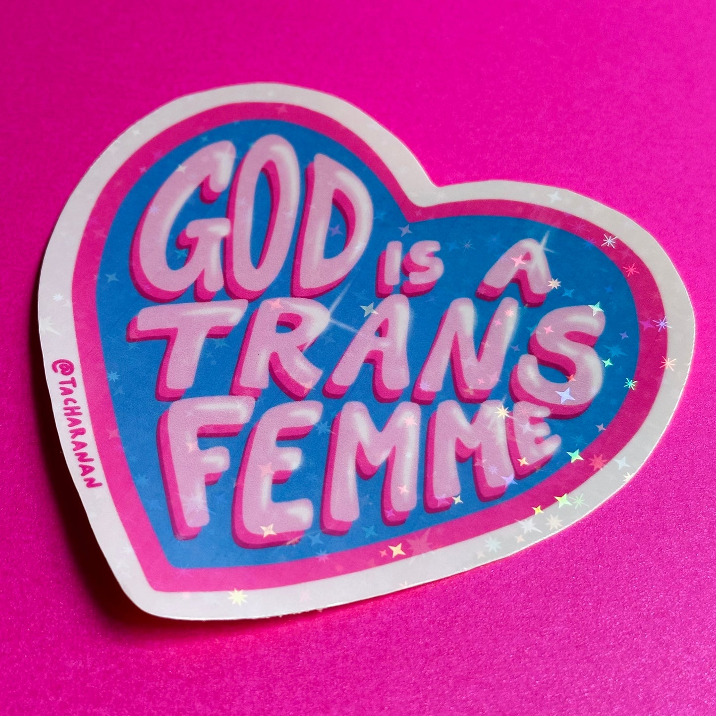 'God is a Trans Femme' Sticker