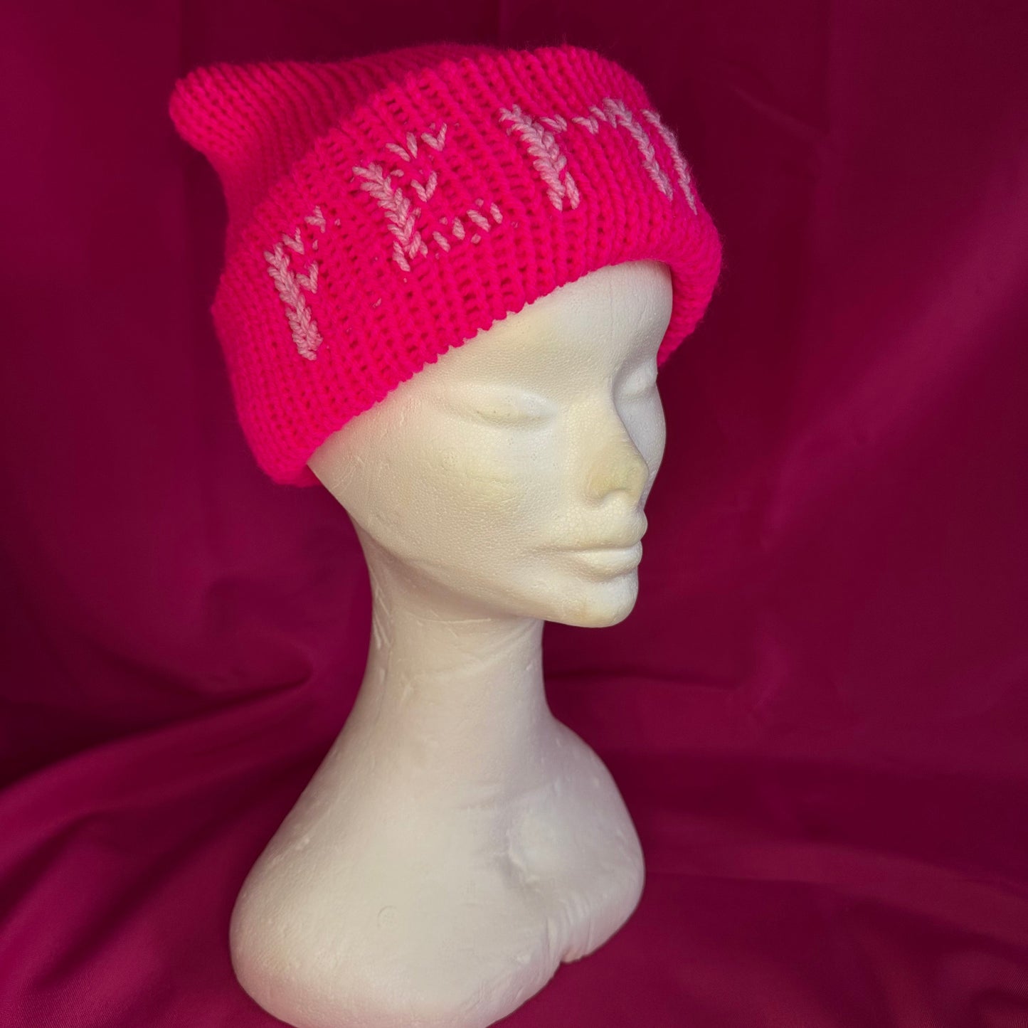 Knitted Cat Hats (with text)