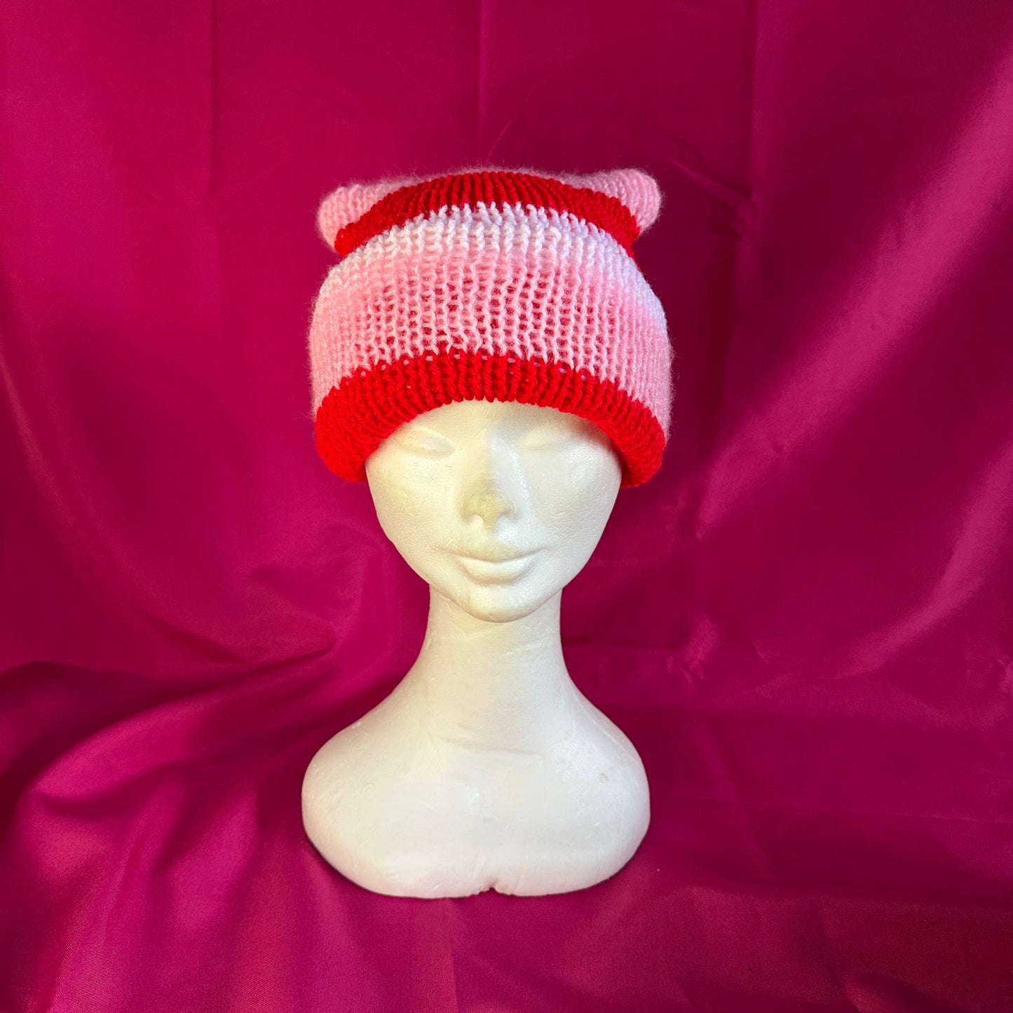 Knitted Cat Hat (Plain)