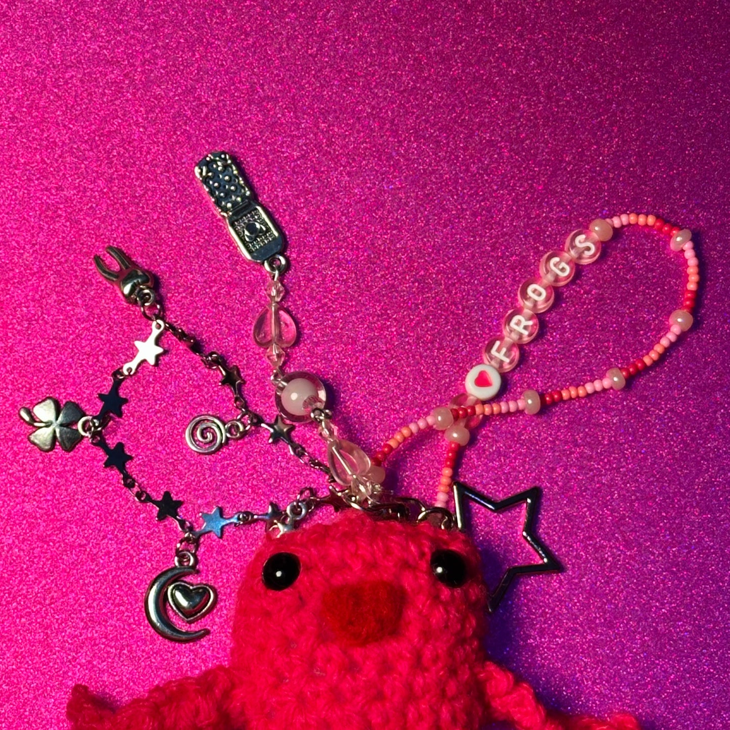 I Love Frogs Keychain