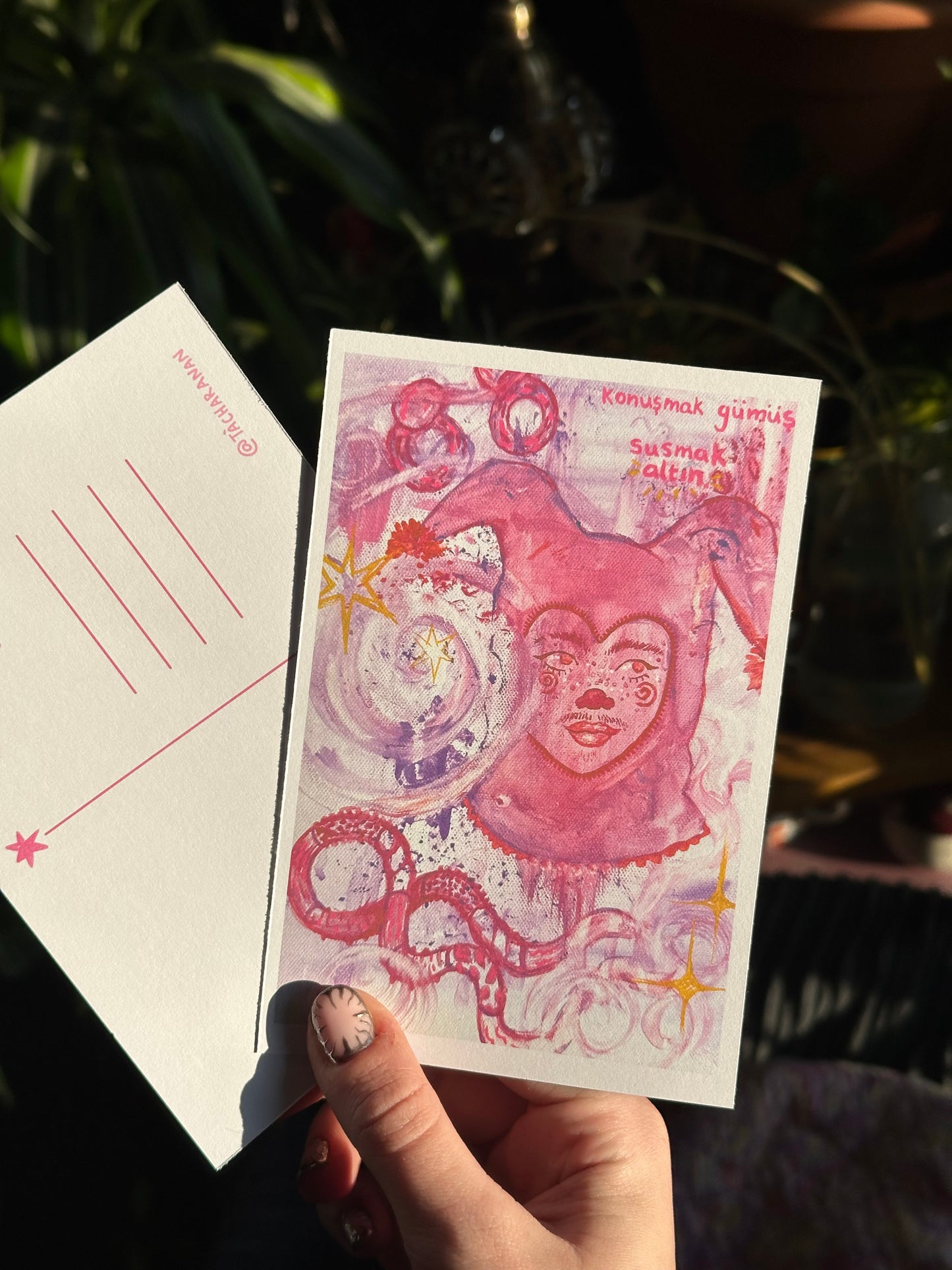 'Silence is Gold' Postcard