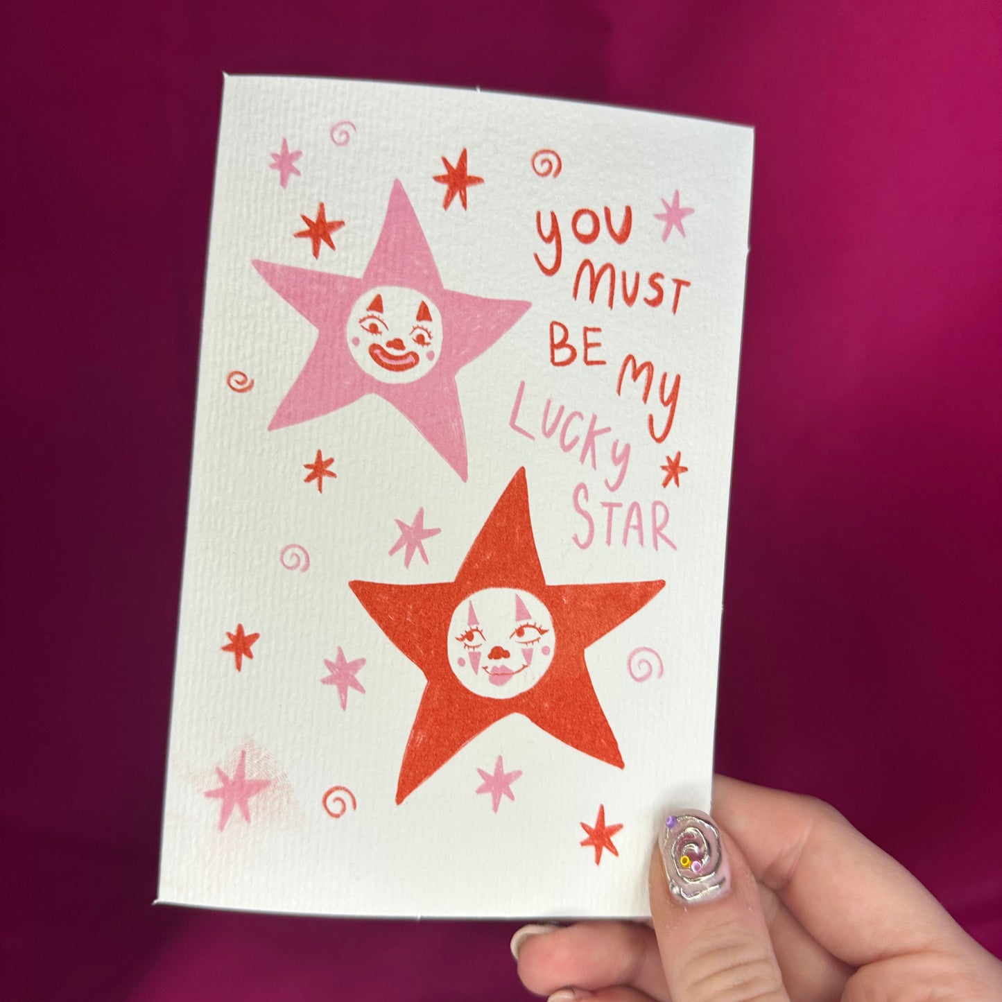 ‘You Must Be My Lucky Star’ Greetings Card